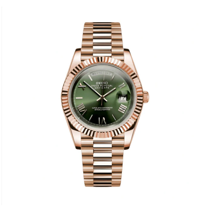 Seiko Mod Day-Date Mint Green