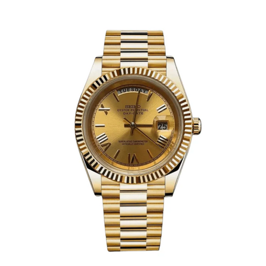 Seiko Mod Day-Date Full Gold