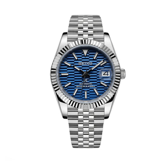 Seiko Mod Datejust Ice Blue