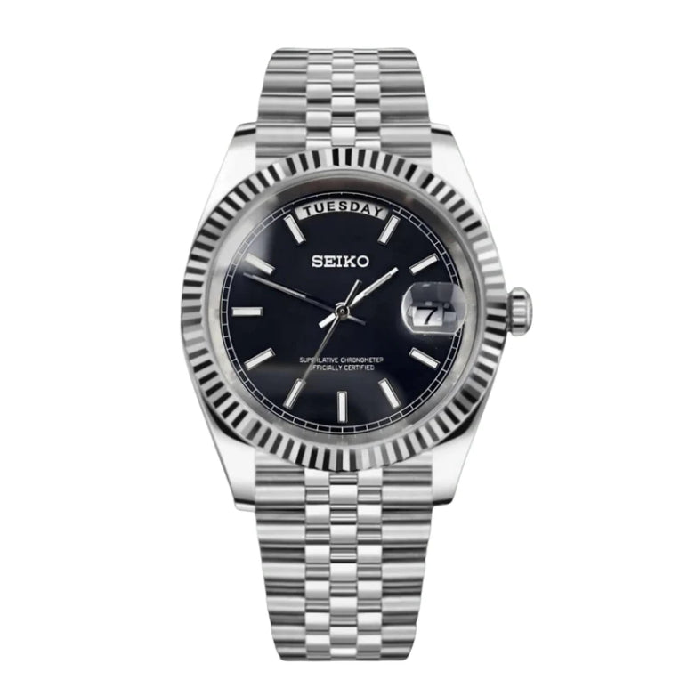 Seiko Mod Day-Date Classic Black