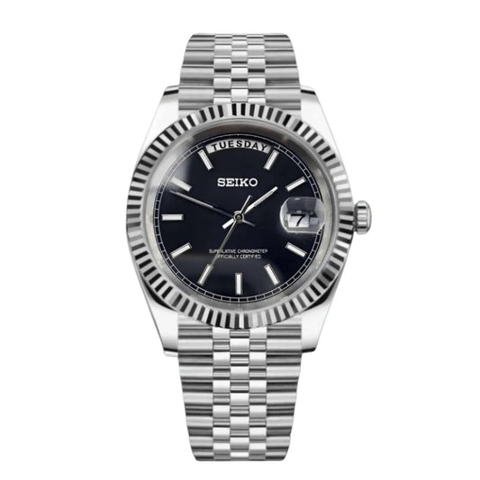 Seiko Mod Day-Date Classic Black