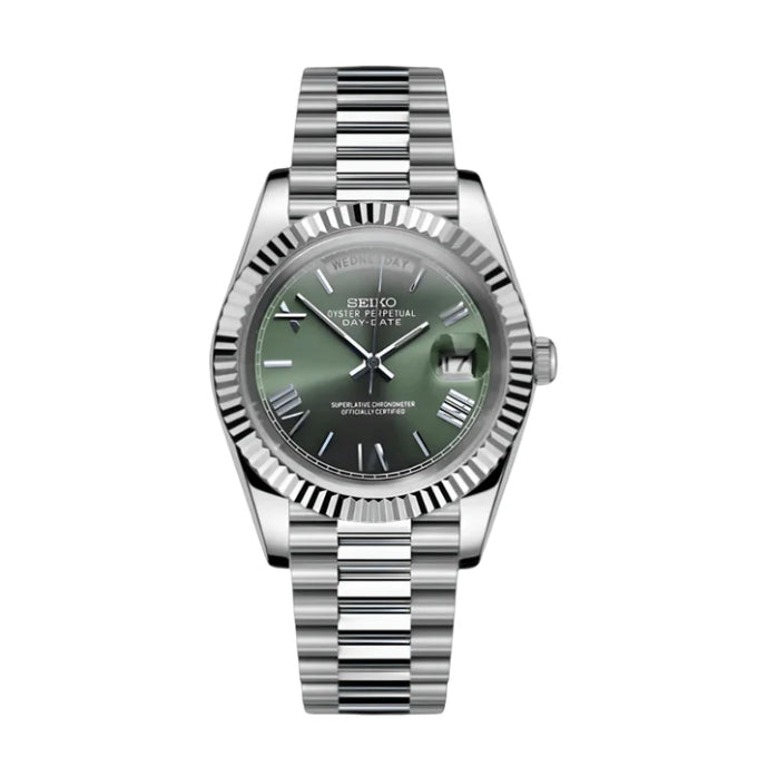 Seiko Mod Day-Date Olive Green